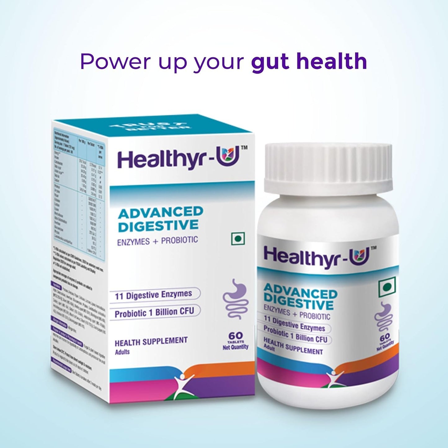 Healthyr-U Advanced Digestive Enzymes + Probiotic