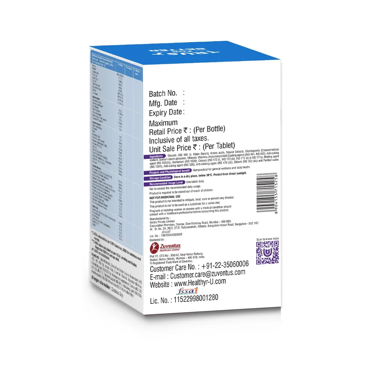 Healthyr-U Advanced Men Multivitamin | Energy & Immunity