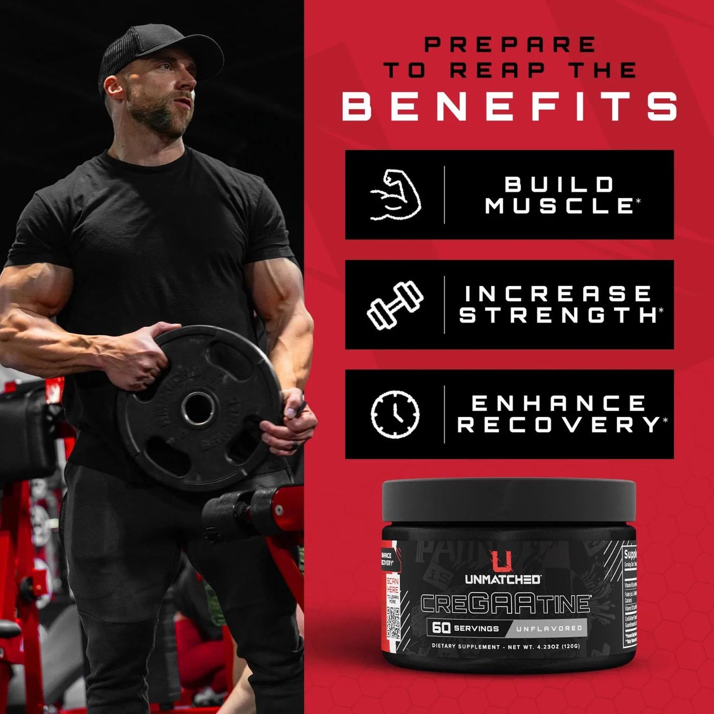UNMATCHED Cregaatine | Optimized Creatine for Strength