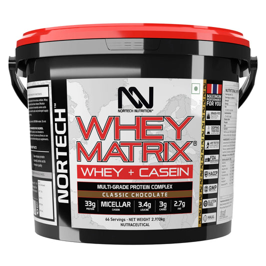 Nortech Nutrition Whey Matrix + Casein Protein Blend