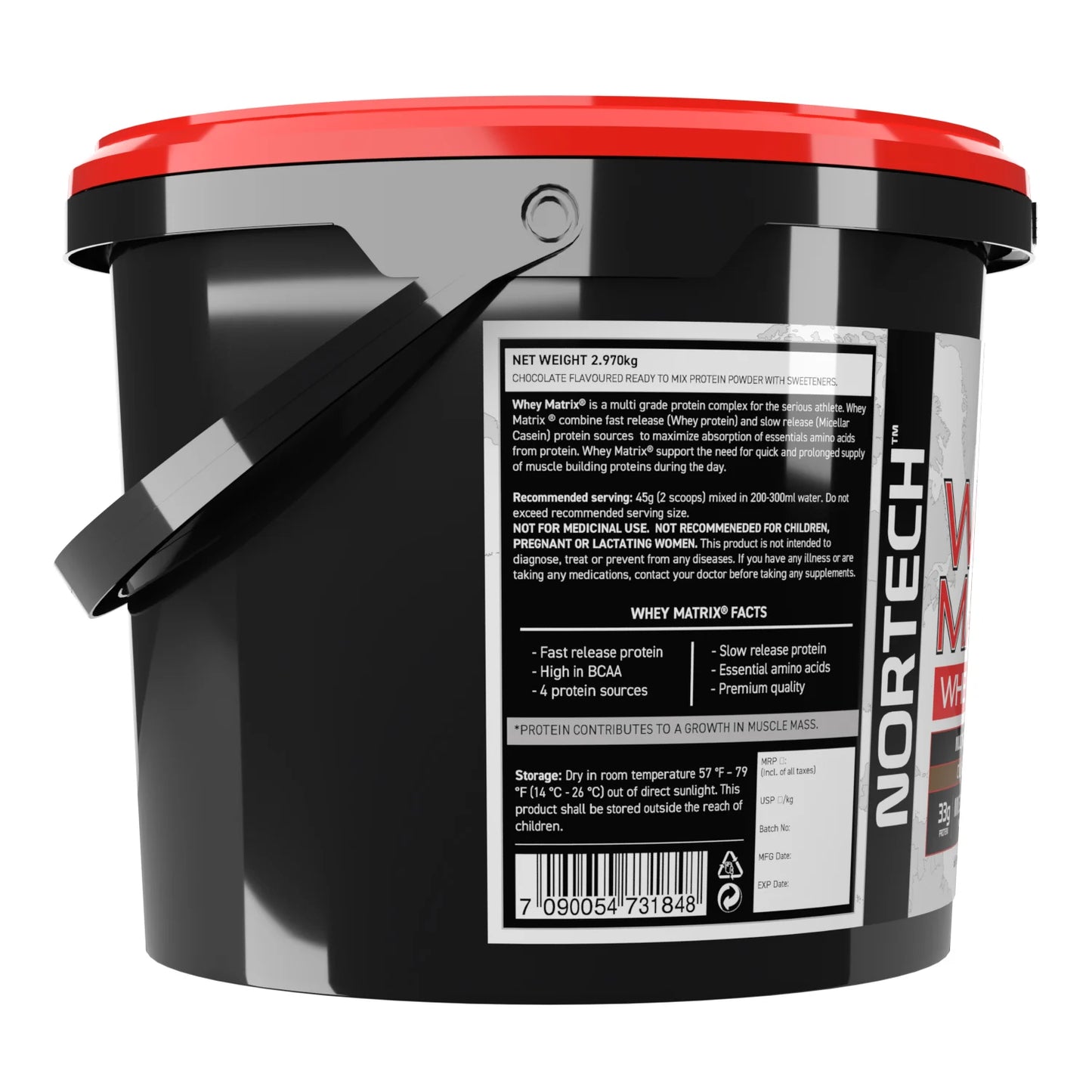 Nortech Nutrition Whey Matrix + Casein Protein Blend