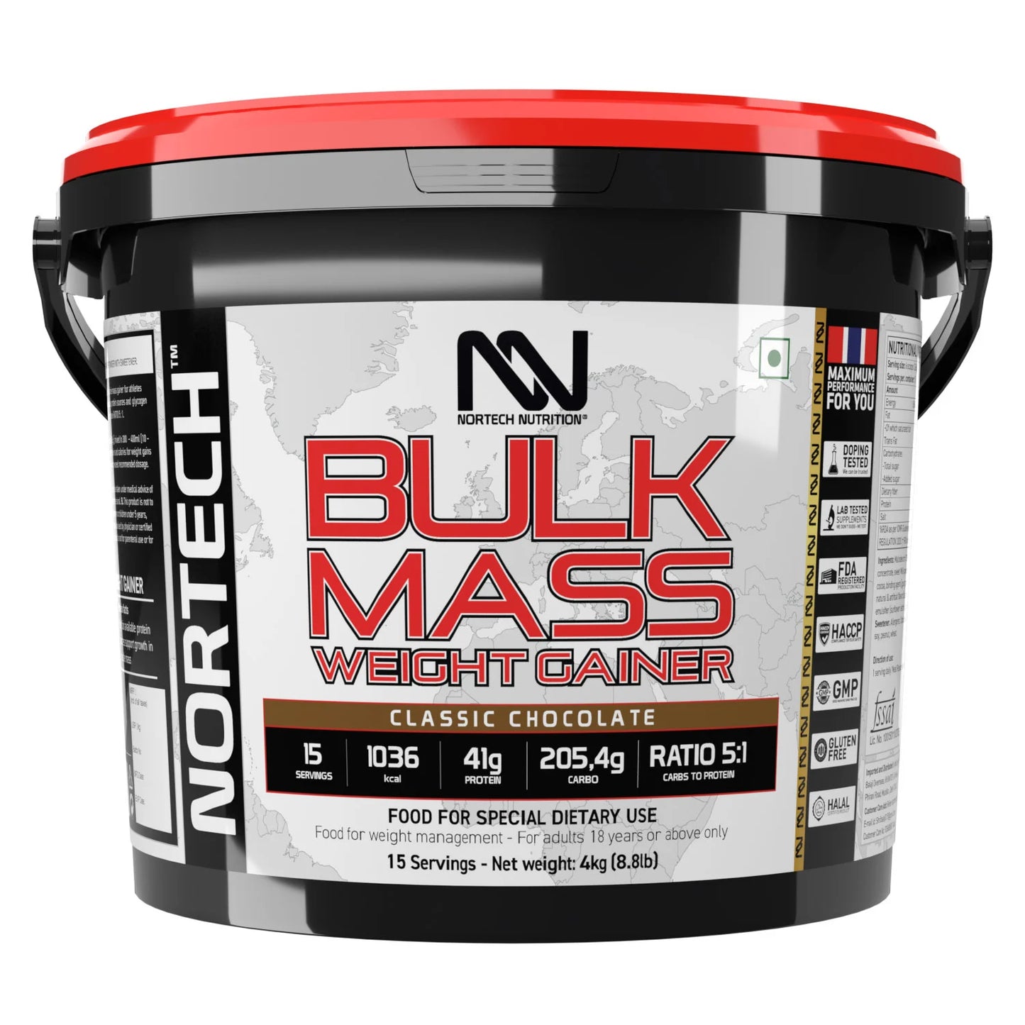 Nortech Bulk Mass Gainer | High-Calorie Muscle Builder