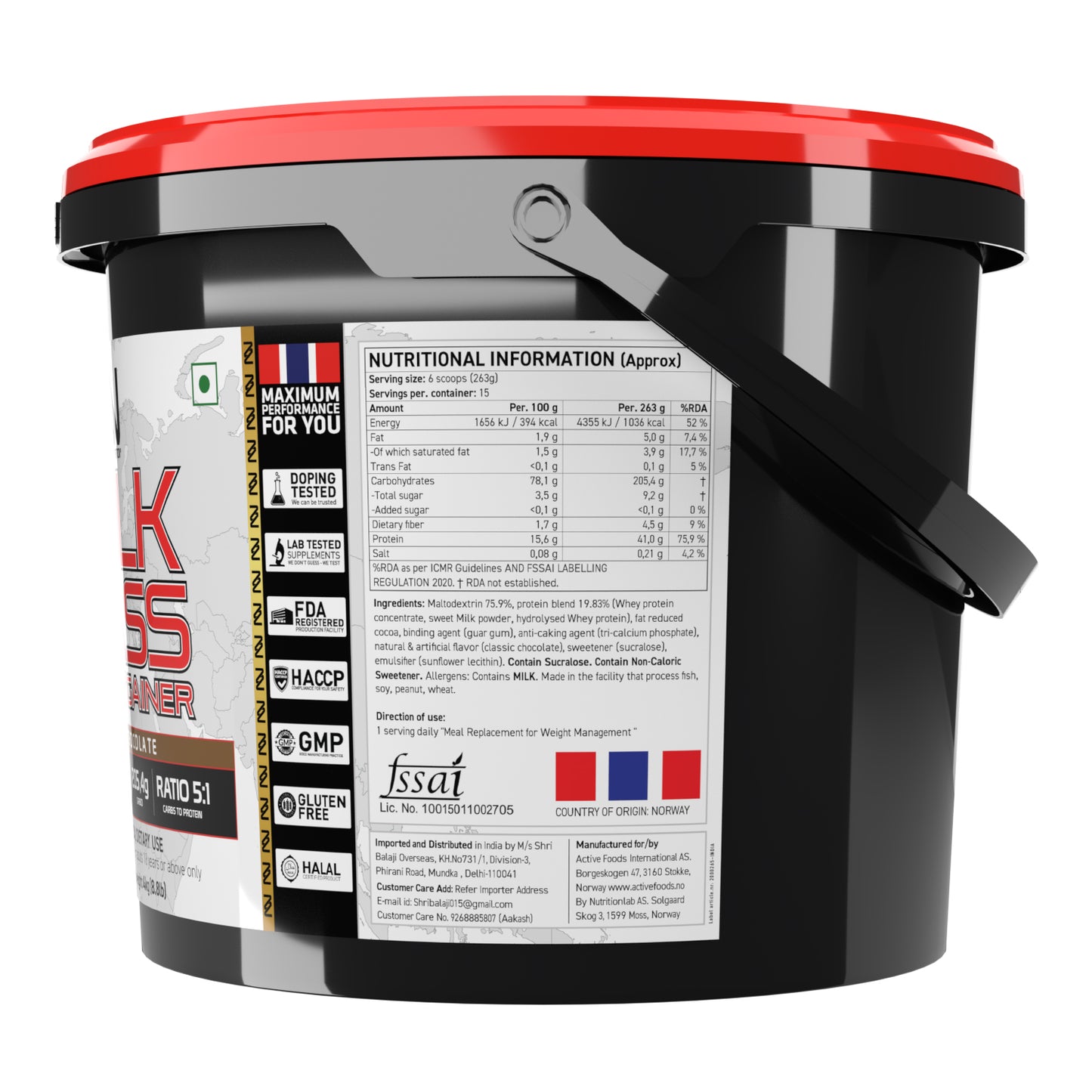 Nortech Bulk Mass Gainer | High-Calorie Muscle Builder
