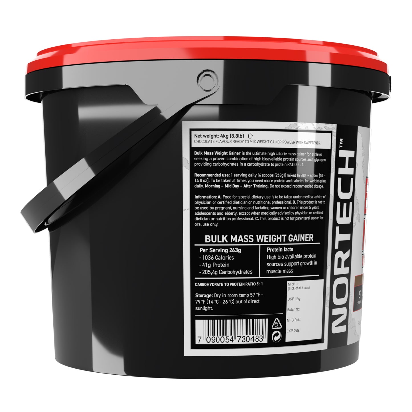 Nortech Bulk Mass Gainer | High-Calorie Muscle Builder