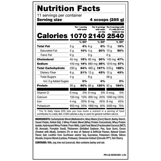 Mutant Mass Extreme 2500 | 1270 Calories & 30g Protein