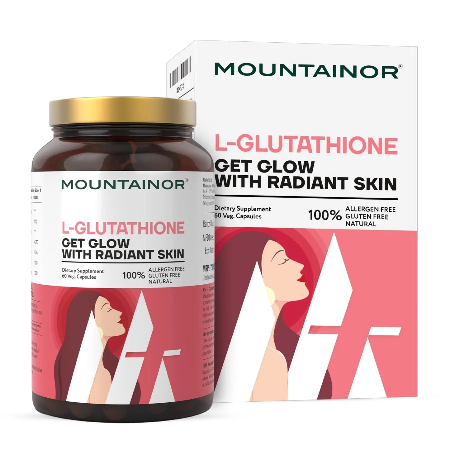 Mountainor L-Glutathione 1000mg | Radiant Skin Support