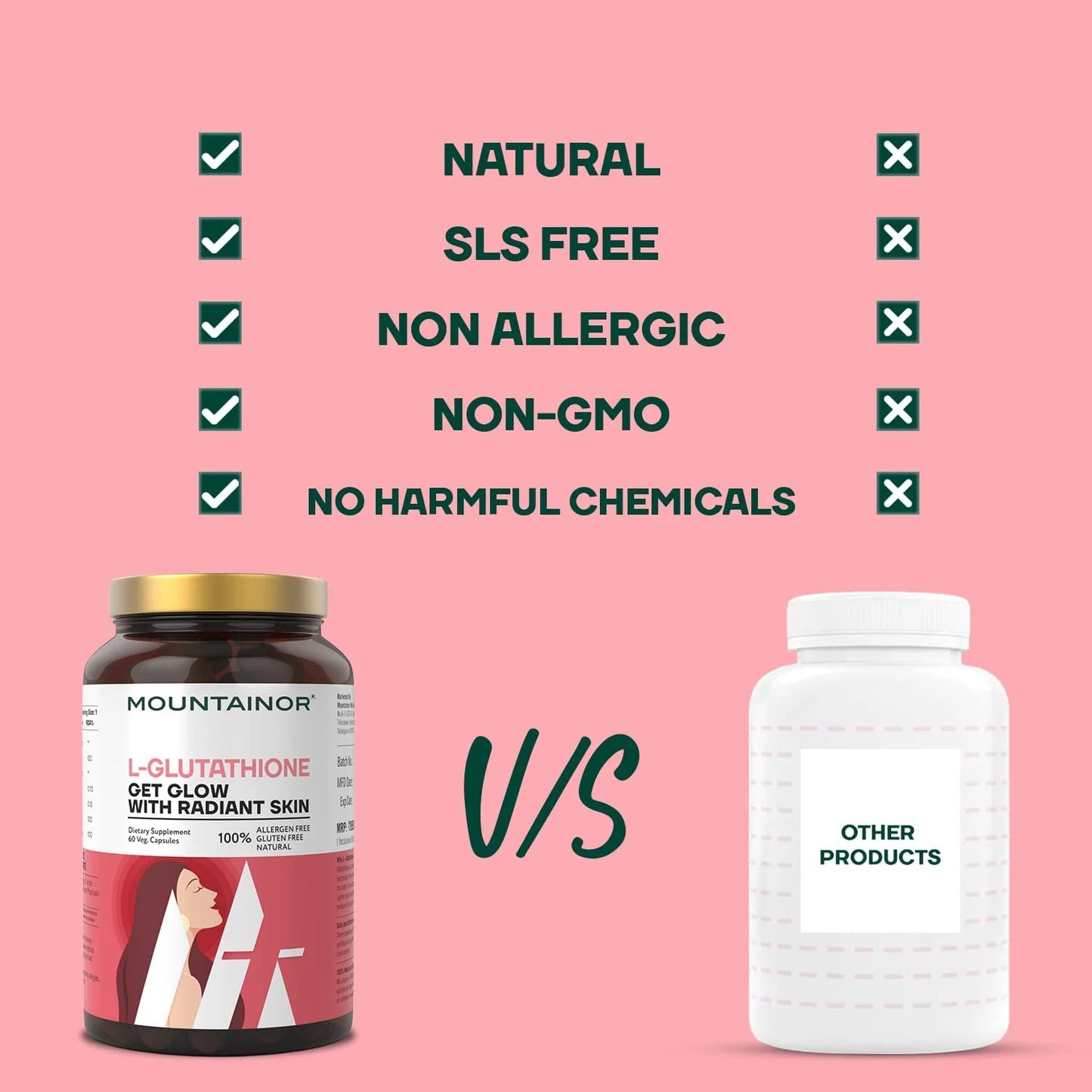 Mountainor L-Glutathione 1000mg | Radiant Skin Support