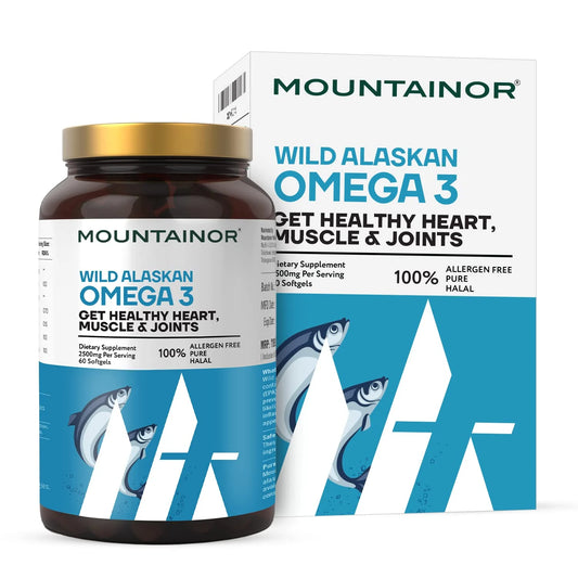 Mountainor Wild Alaskan Omega 3 Fish Oil 2500mg