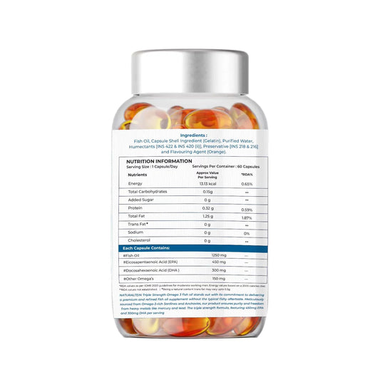 Naturaltein Ultimate Omega 3 - Triple Strength Fish Oil