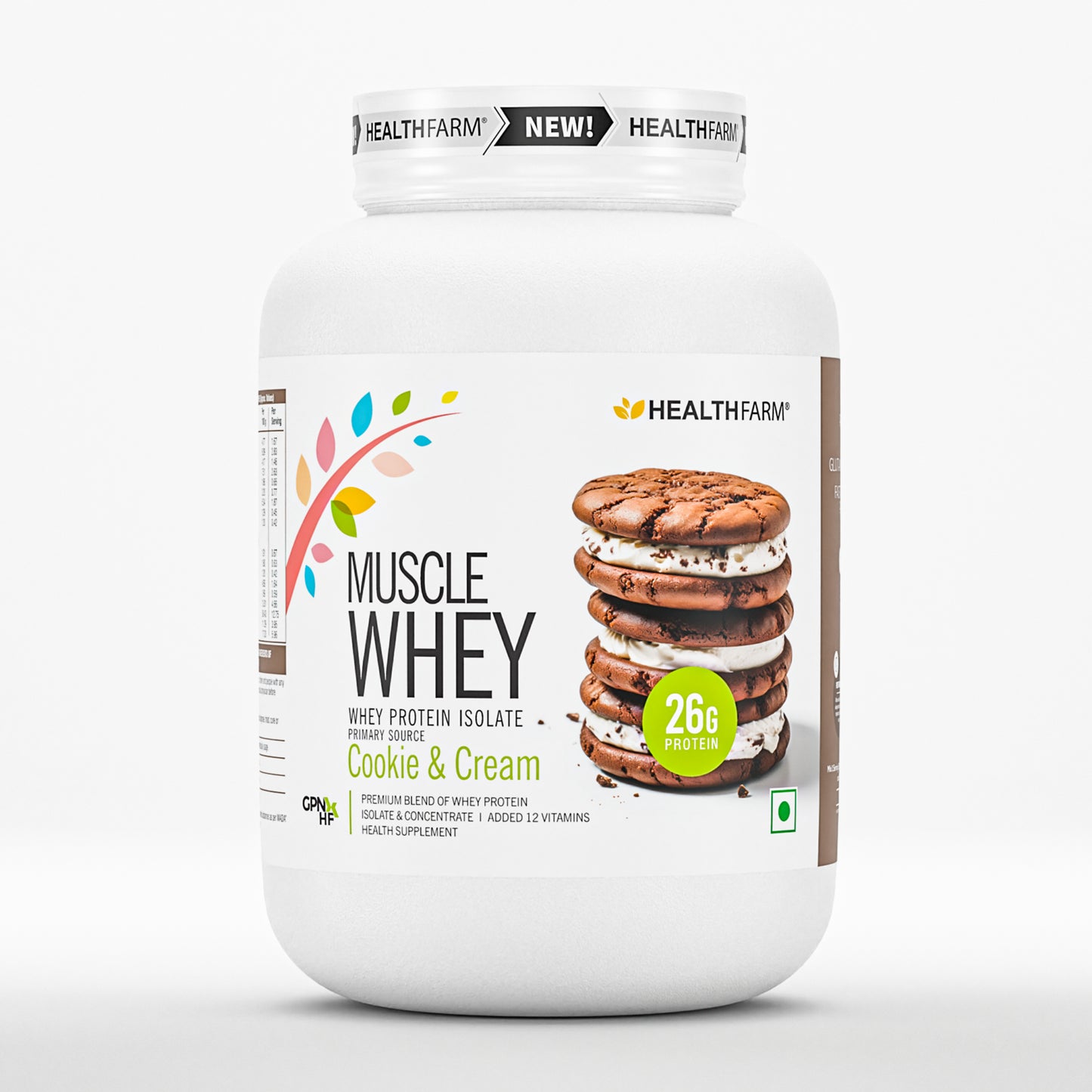 Healthfarm Muscle Whey Protein - 26g Premium Protein Scoop