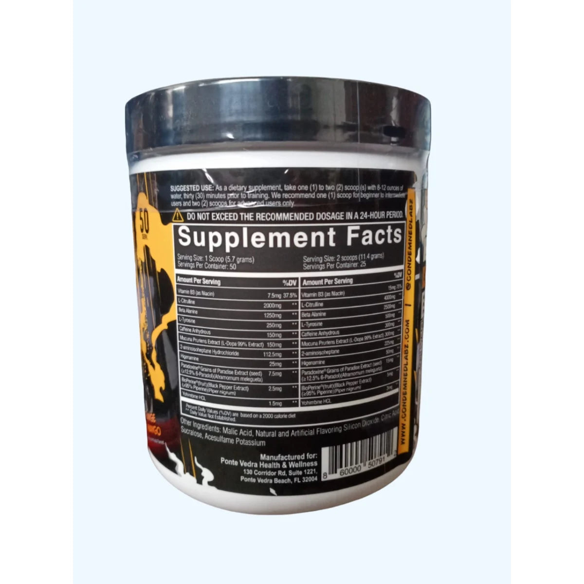 Condemned Convict Pre Workout – Intense Energy & Focus