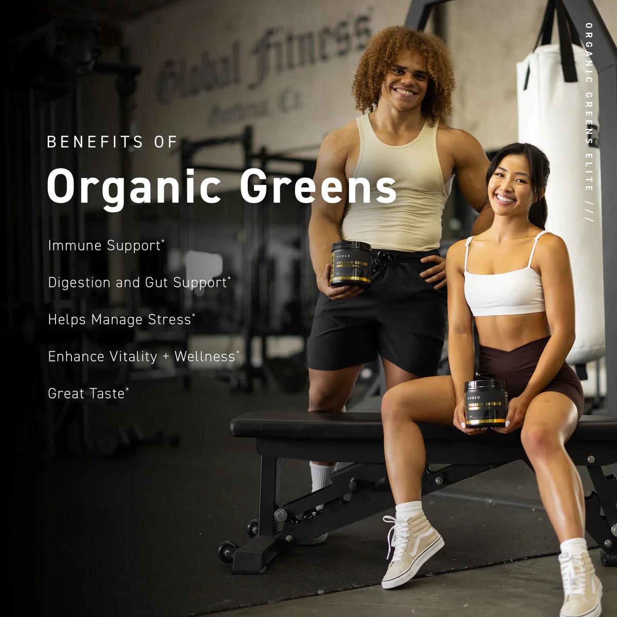 Kaged Organic Greens Elite | Organic Superfood with ACV