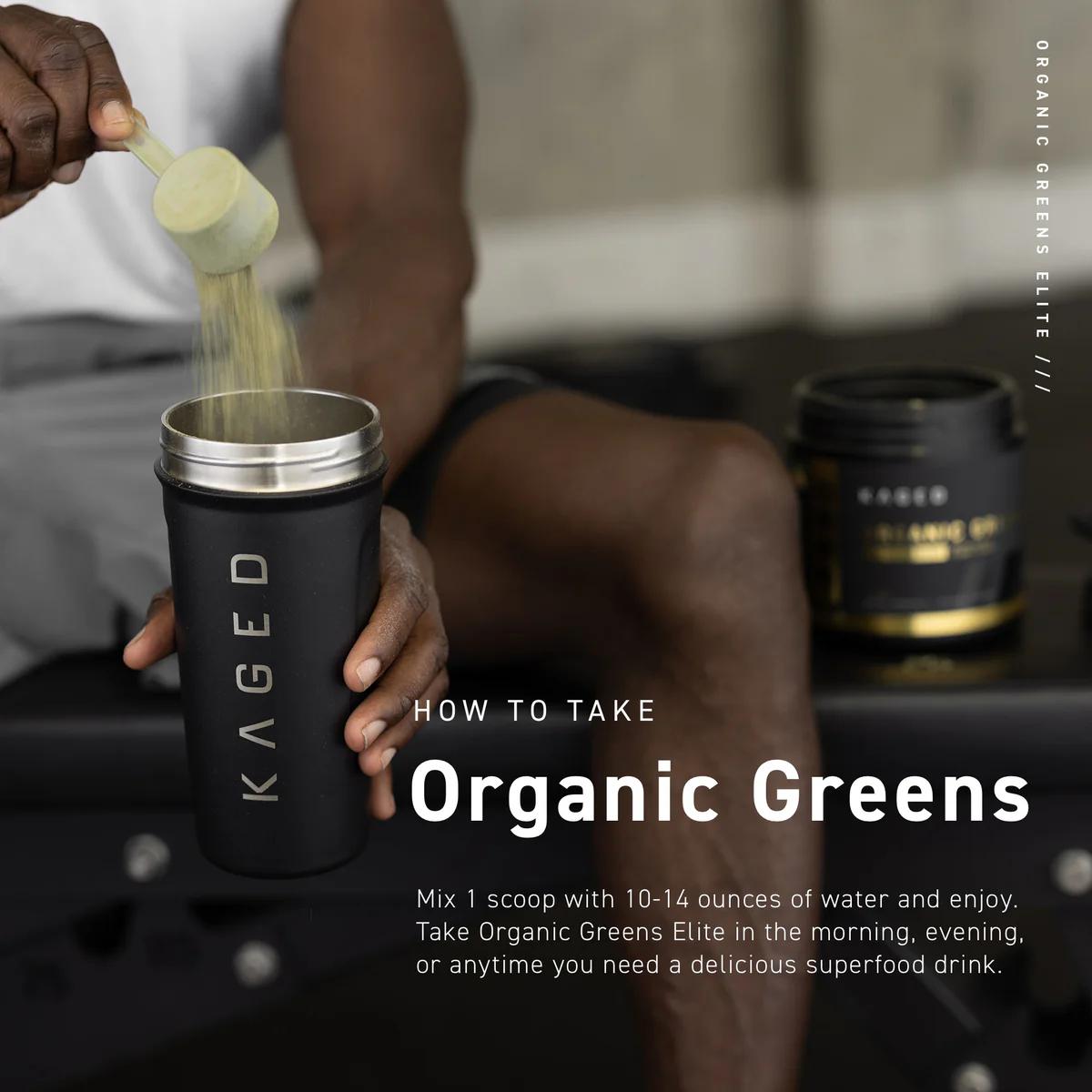 Kaged Organic Greens Elite | Organic Superfood with ACV