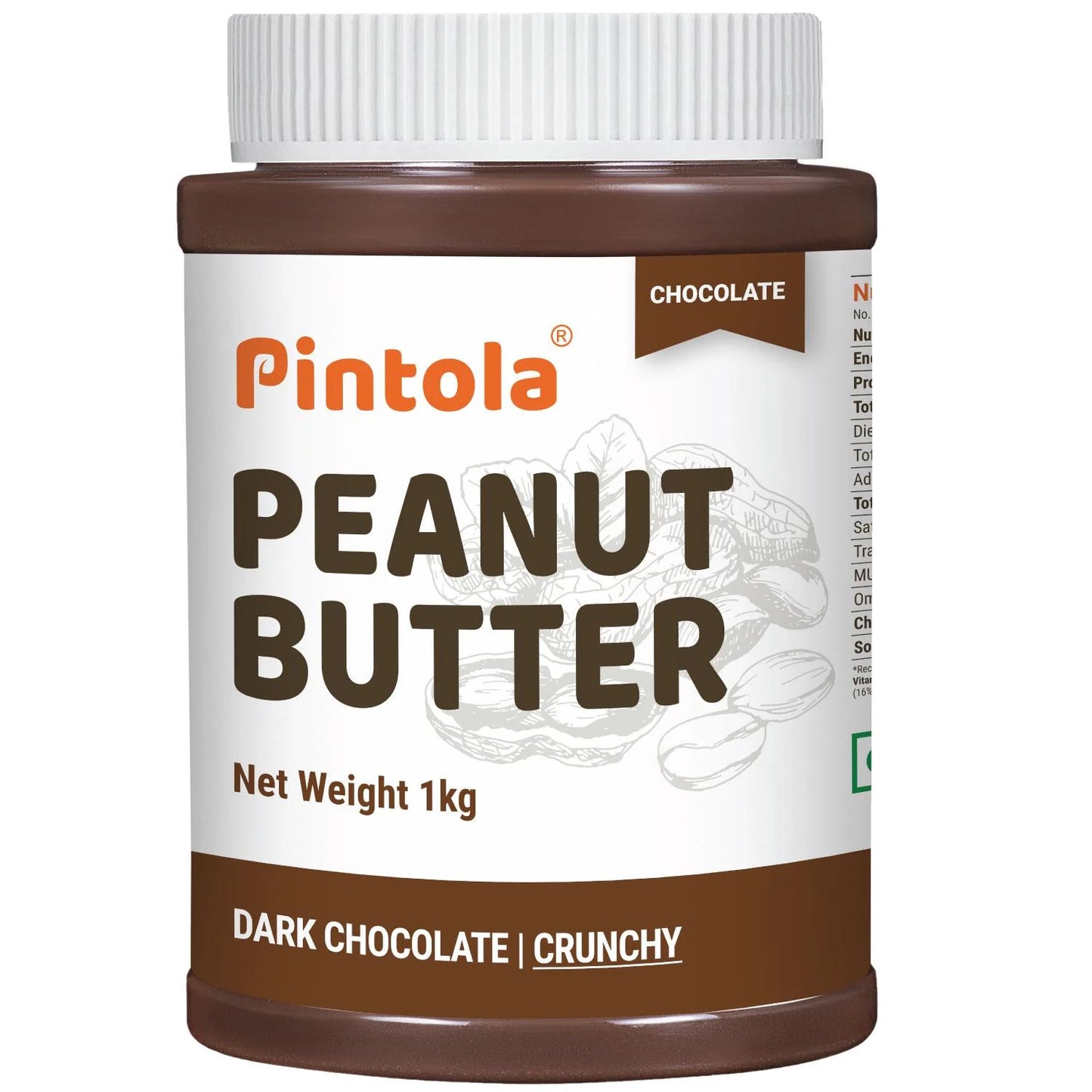 Pintola Dark Chocolate Peanut Butter - High Protein Spread