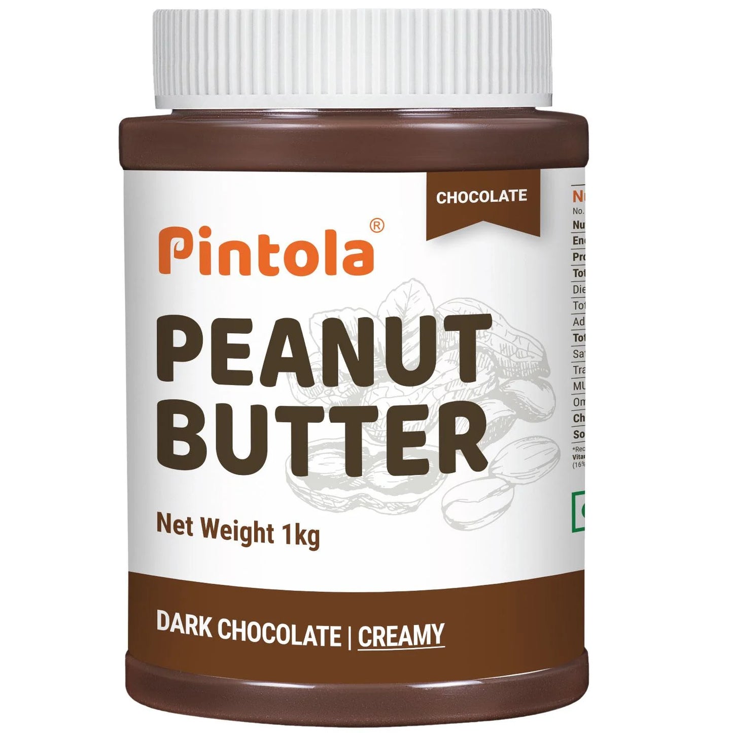 Pintola Dark Chocolate Peanut Butter - High Protein Spread