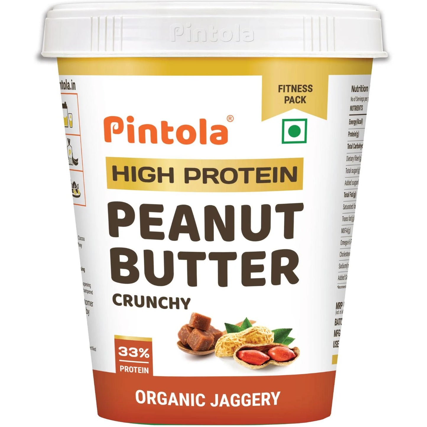 Pintola High Protein Organic Jaggery Peanut Butter