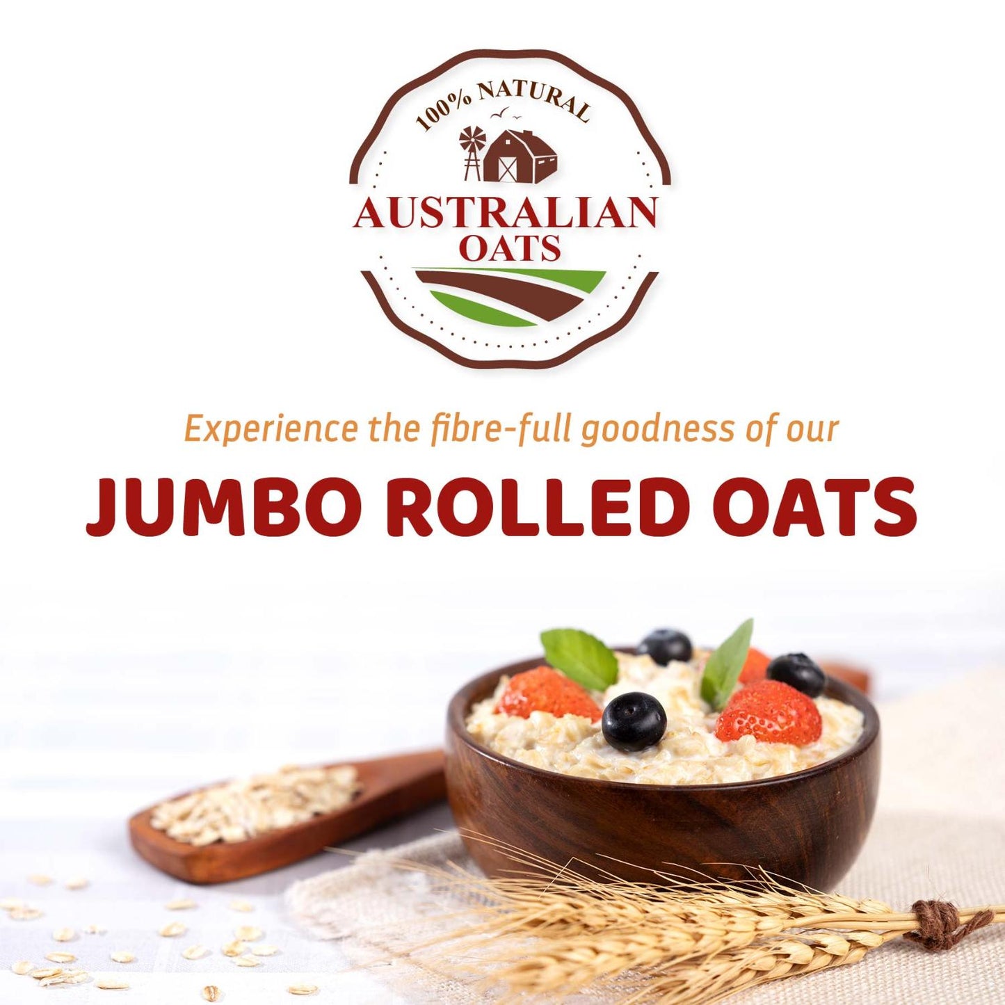 Pintola Jumbo Rolled Oats | Gluten-Free, High Protein