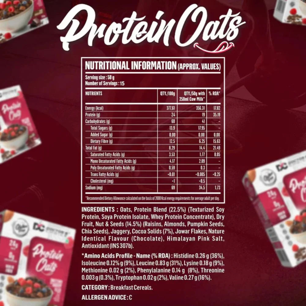 Doctor's Choice High Protein Oats | 24g Protein, Gluten-Free