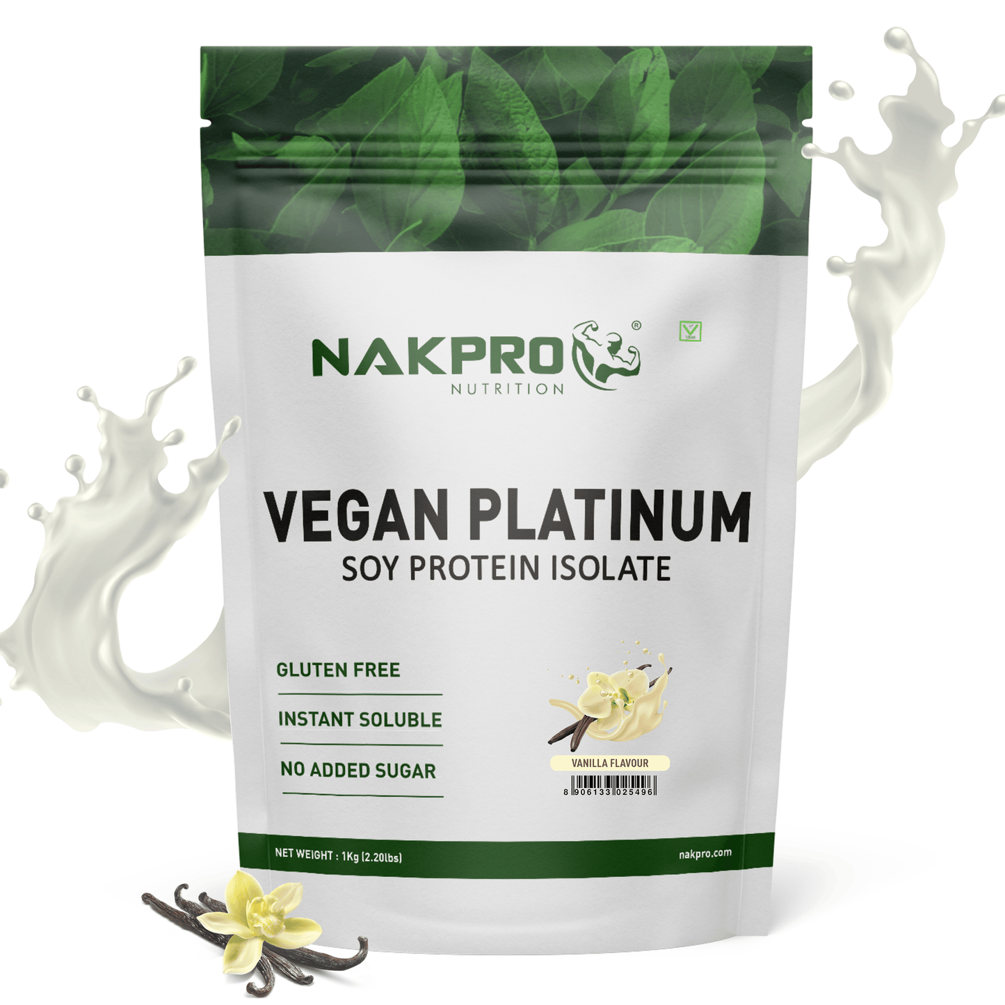 Nakpro Vegan Platinum Soy Protein | 27g Pure Protein