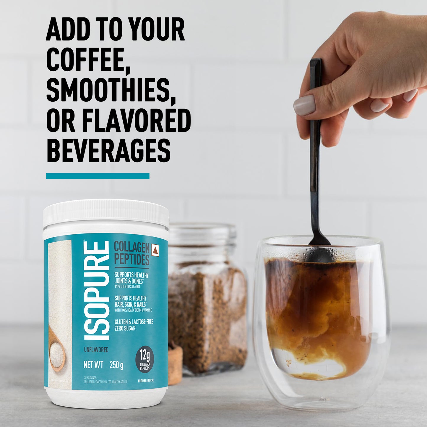 Isopure Collagen Peptides - Boost Hair, Skin & Joints