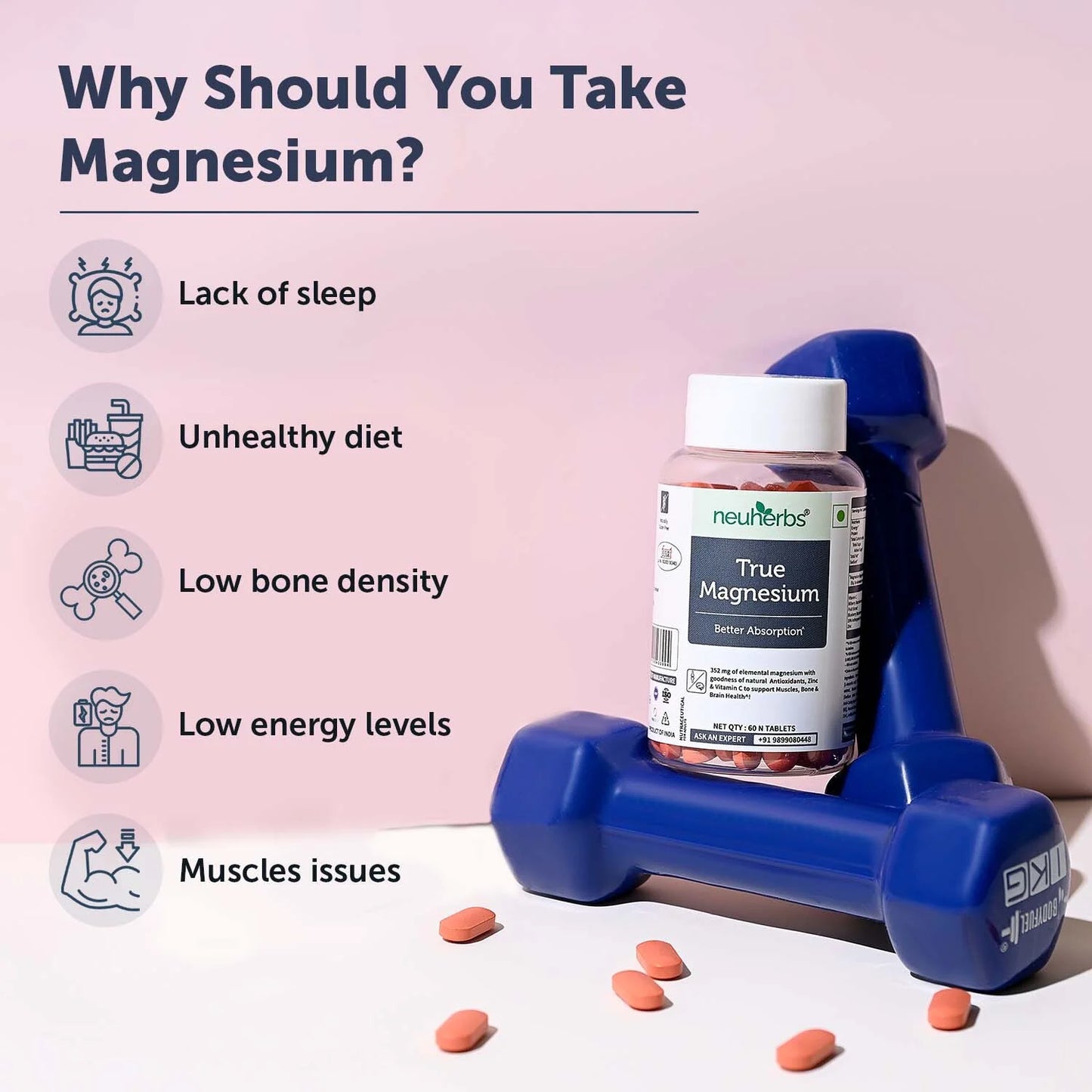 Neuherbs True Magnesium | Better Absorption & Muscle Support