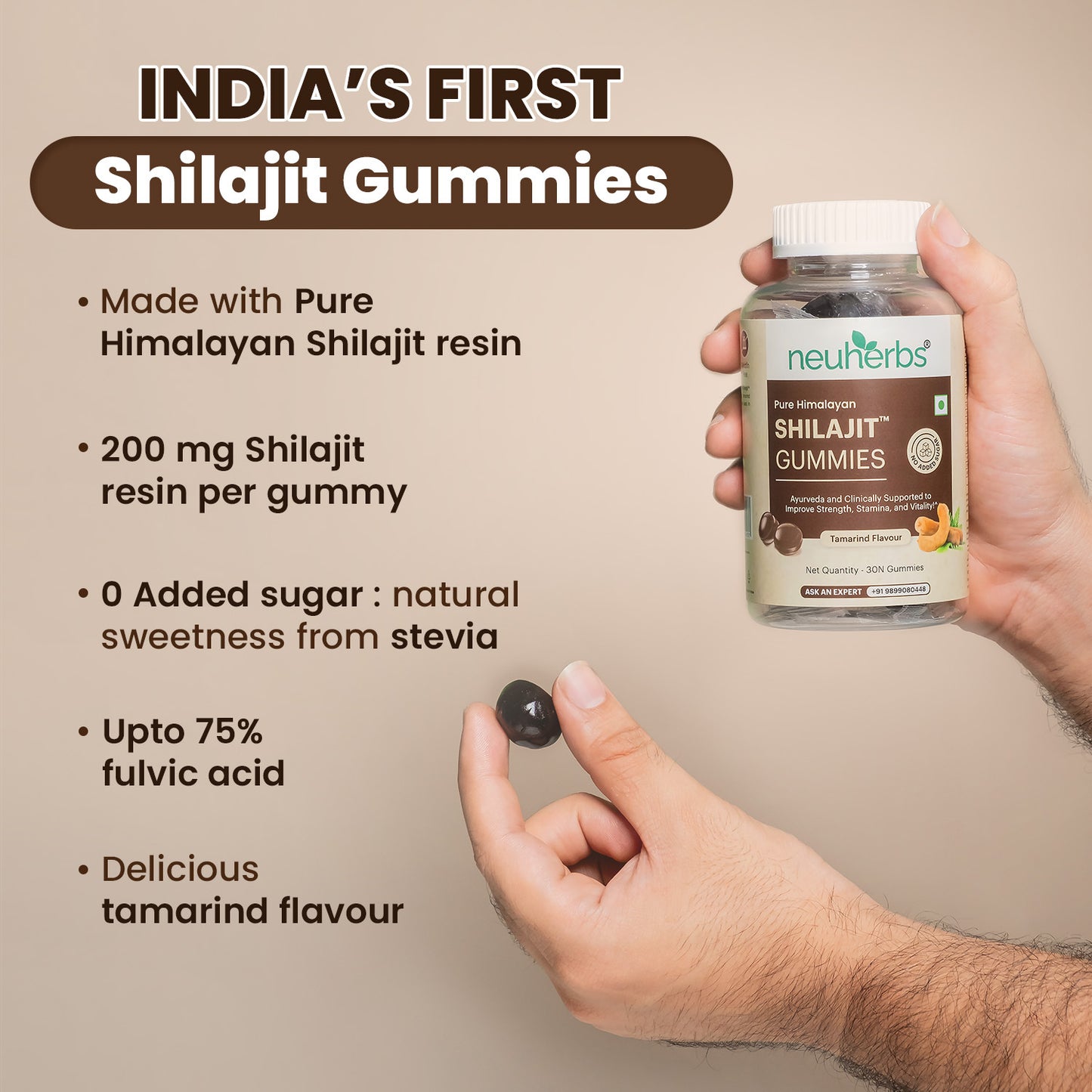 Neuherbs Pure Himalayan Shilajit | Strength & Vitality Boost