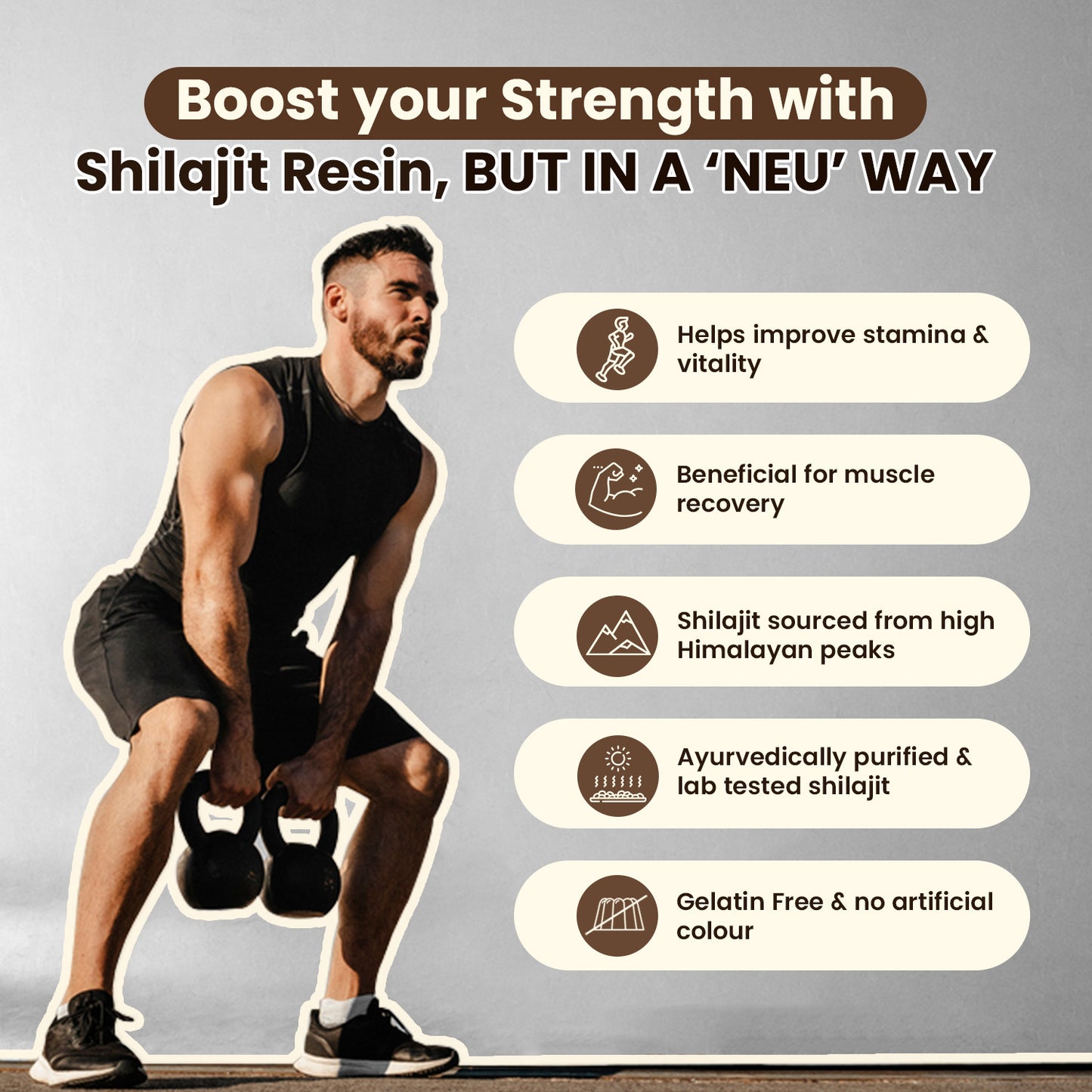 Neuherbs Pure Himalayan Shilajit | Strength & Vitality Boost