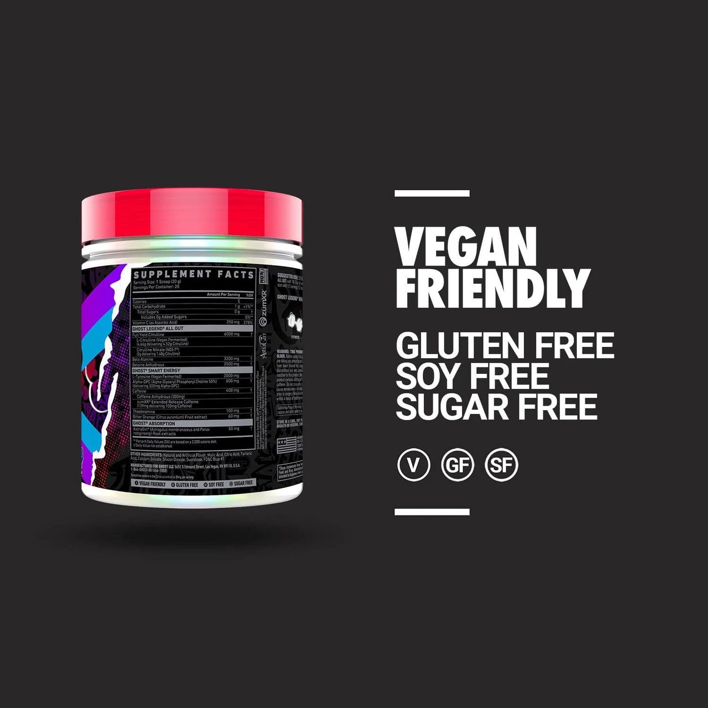 Ghost Legend All Out Pre-Workout - Energy & Endurance Boost
