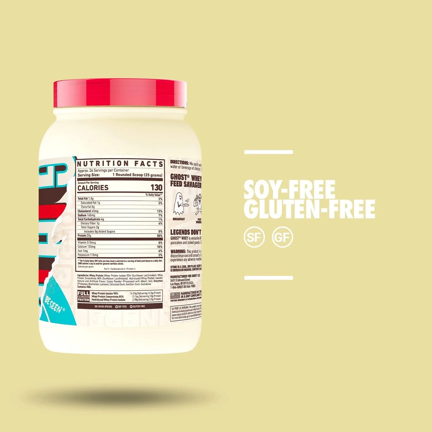 Ghost Whey Protein - Premium Muscle Recovery Shake