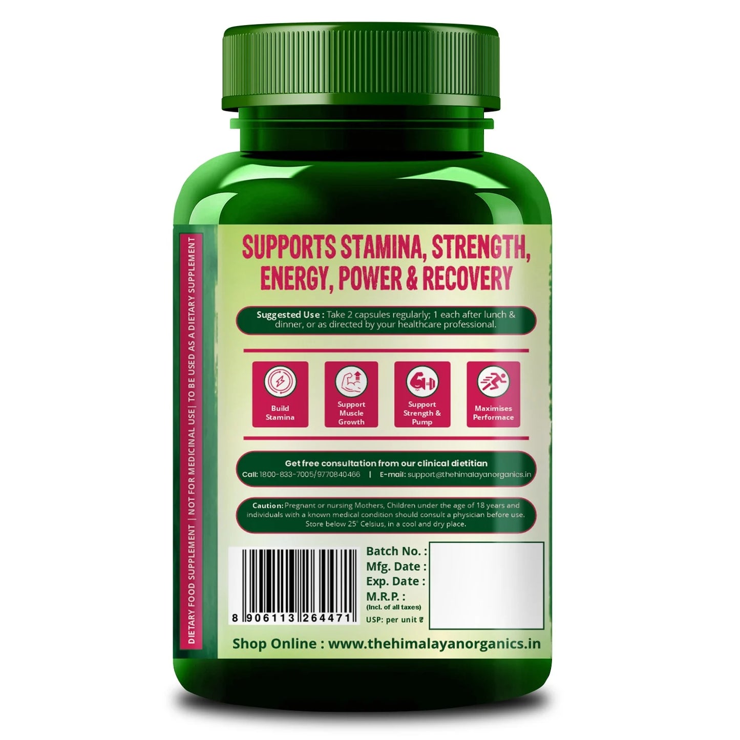 Vlado's Himalayan Organics L-Arginine HCL 1000mg | Pure & Natural