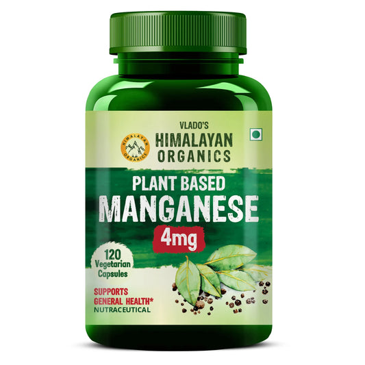 Vlado's Himalayan Organics Plant-Based Manganese 4mg