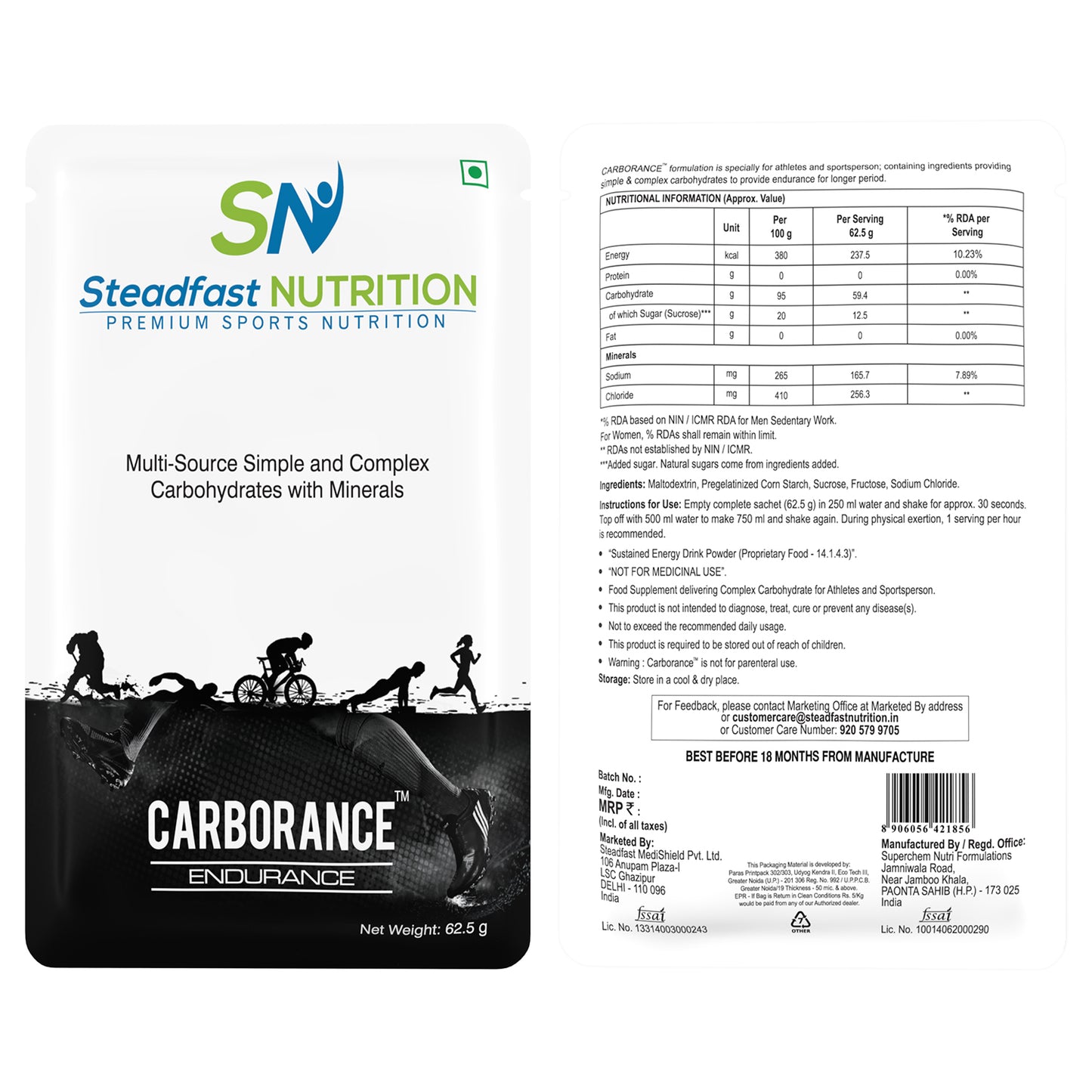 Steadfast Nutrition Carborance – Endurance Carb Supplement
