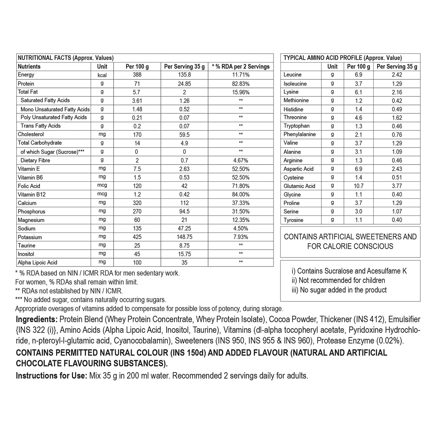 Steadfast Incredible Whey Protein Blend | 24.8g Protein
