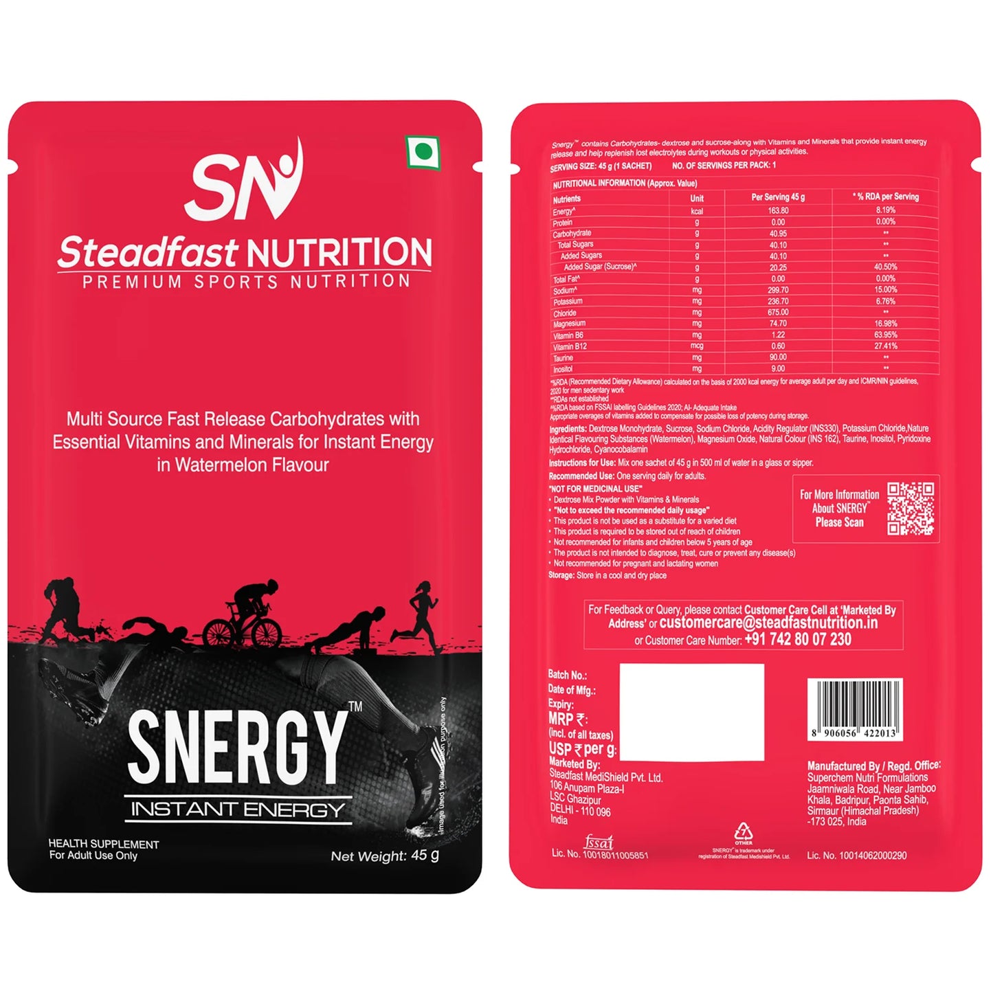 Steadfast Nutrition Snergy – Instant Energy & Hydration Drink