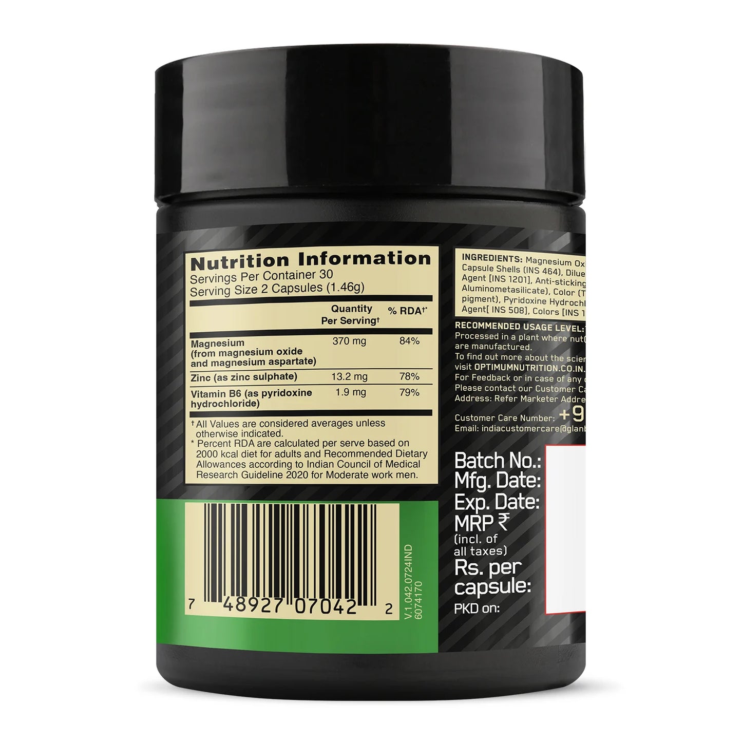 Optimum Nutrition ZMA - Support Recovery & Sleep