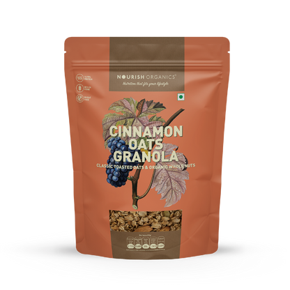 Nourish Organics Cinnamon Oats Granola | Wheat-Free, Organic