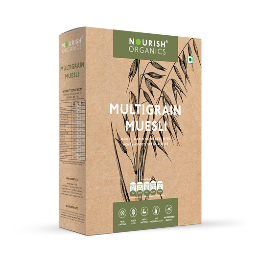 Nourish Organics Multigrain Muesli | High Fiber Breakfast