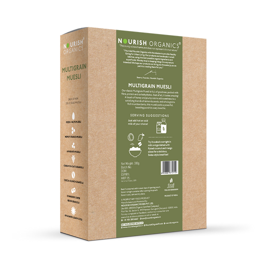 Nourish Organics Multigrain Muesli | High Fiber Breakfast