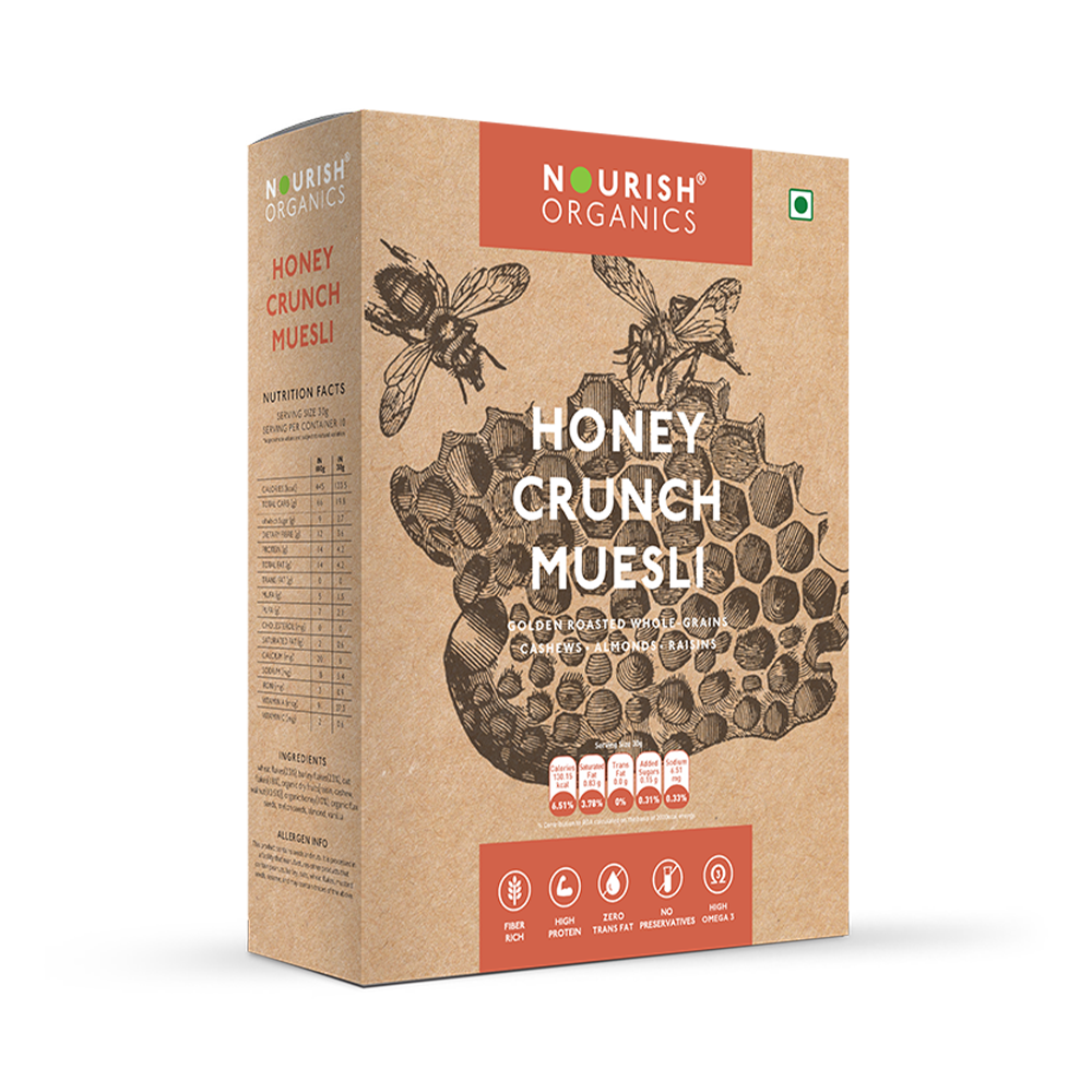 Nourish Organics Honey Crunch Muesli | Healthy Breakfast