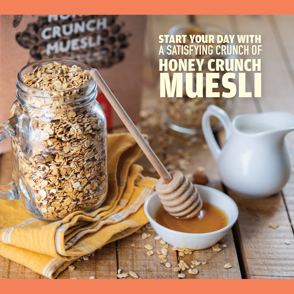 Nourish Organics Honey Crunch Muesli | Healthy Breakfast