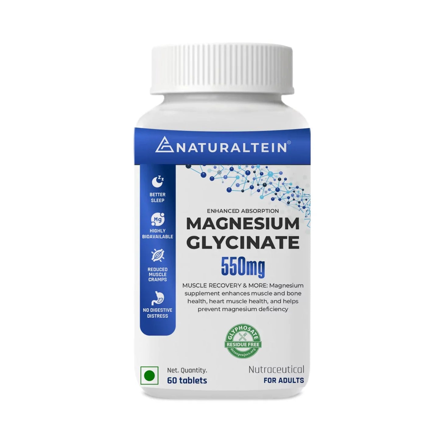Naturaltein Magnesium Glycinate | Muscle & Sleep Support