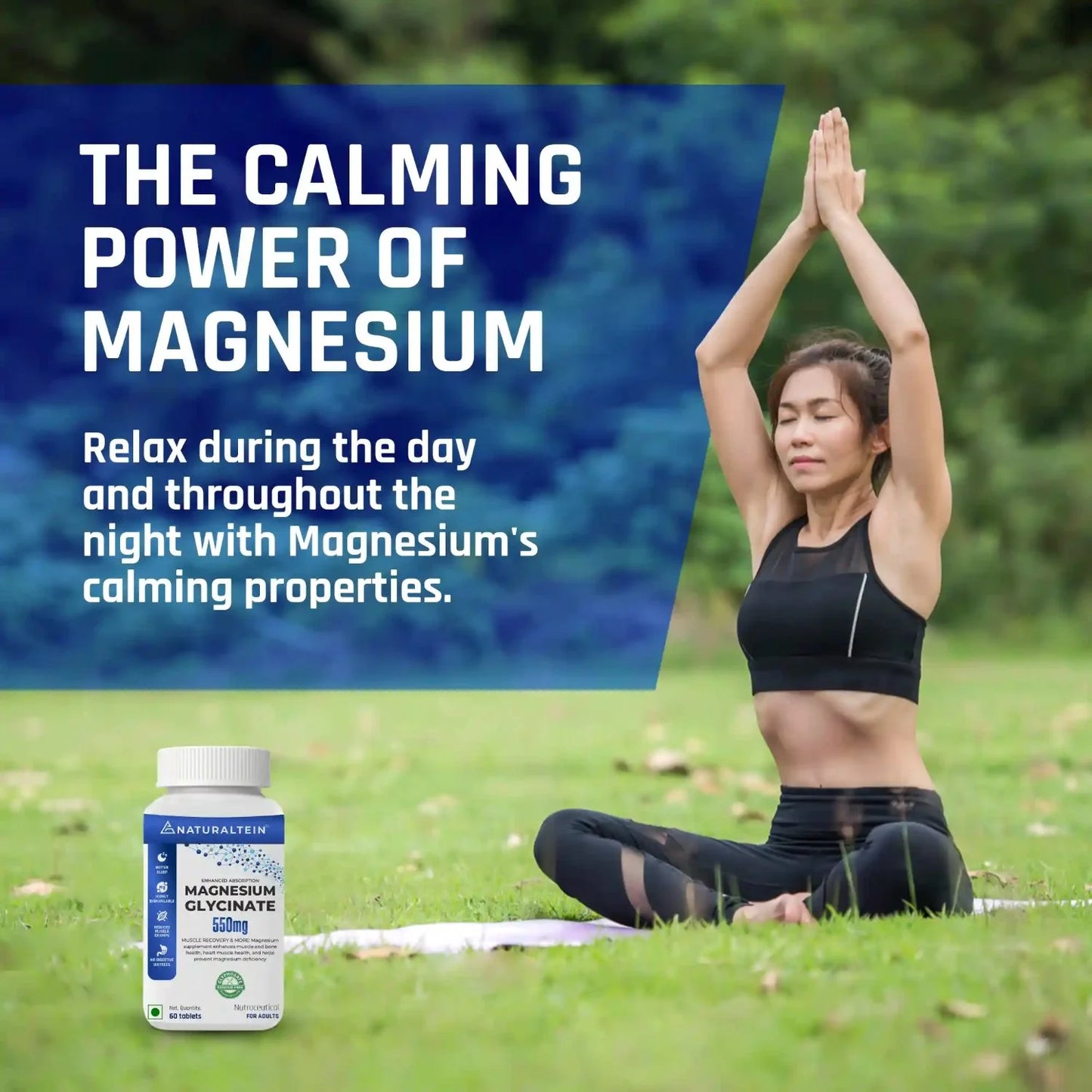 Naturaltein Magnesium Glycinate | Muscle & Sleep Support