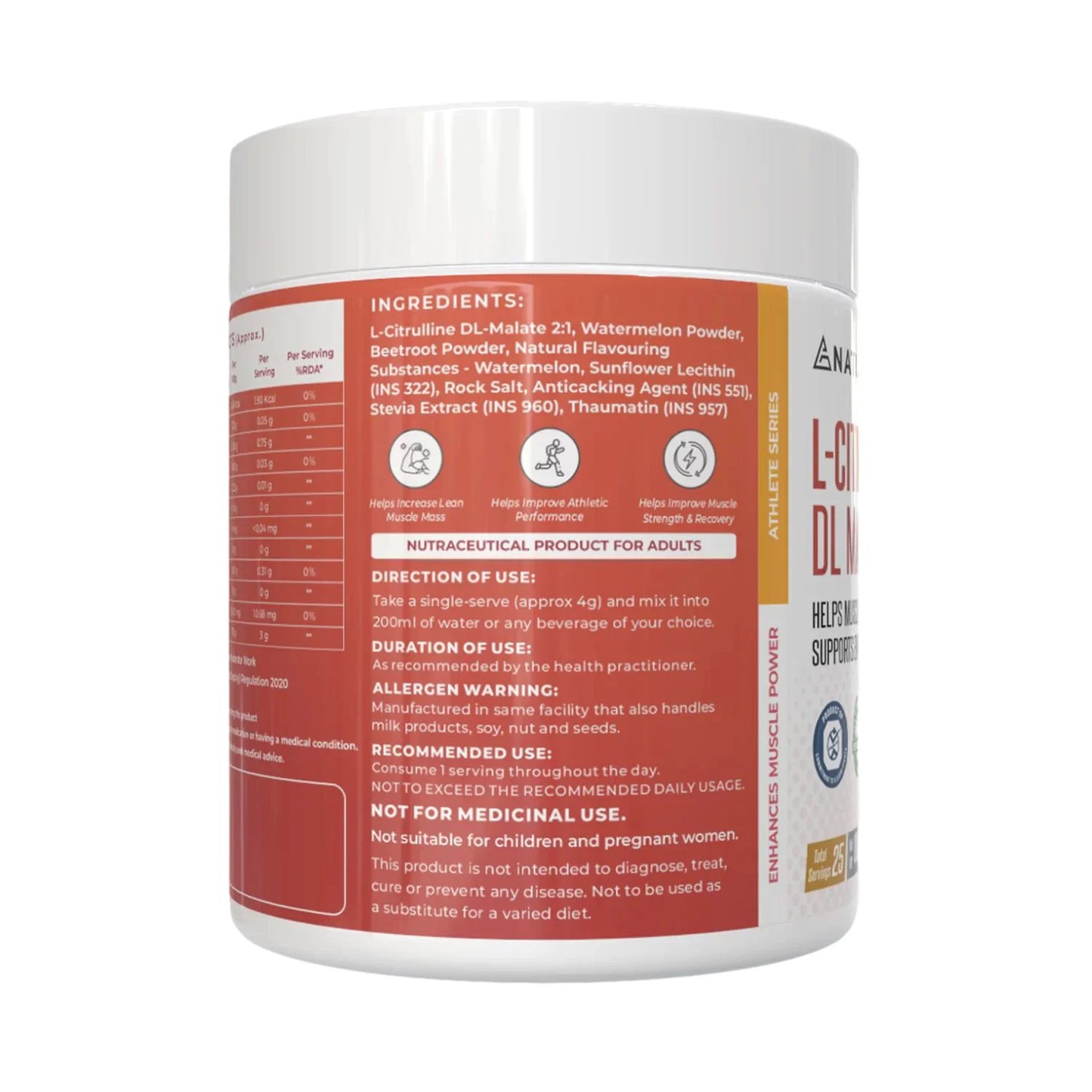 Naturaltein L Citrulline DL Malate | Boost Stamina & Recovery