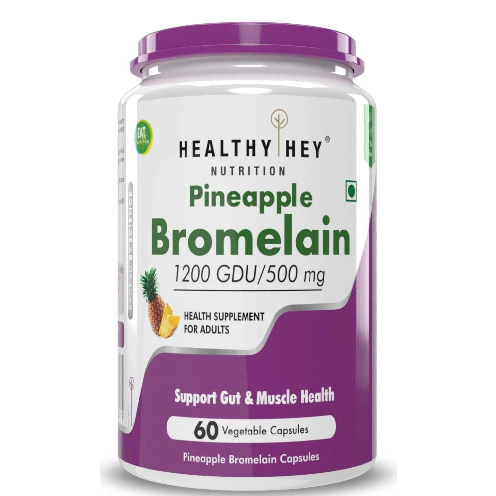 HealthyHey Pineapple Bromelain | Natural Digestive Enzyme