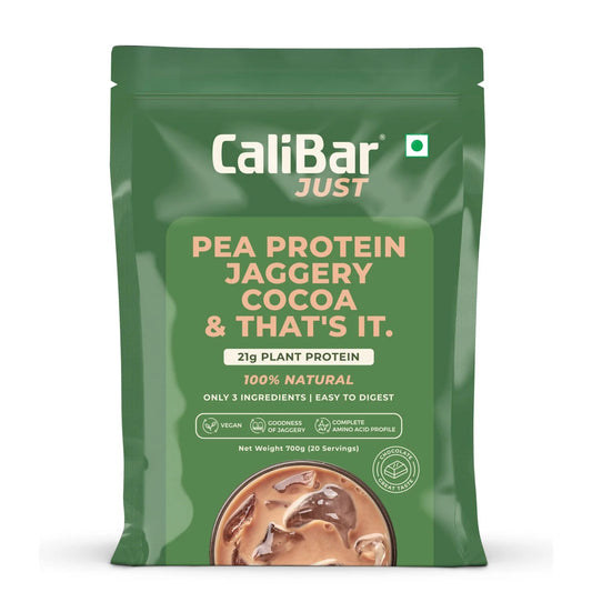 CaliBar Just Pea Protein Jaggery Cocoa – Vegan & Natural