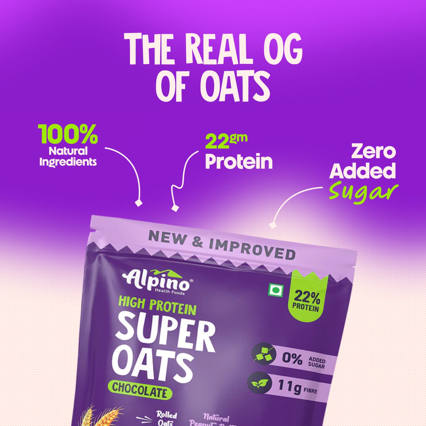 Alpino High Protein Super Oats - Chocolate Flavor