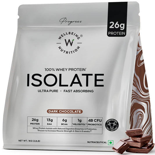 Wellbeing Nutrition 100% Whey Protein Isolate | 26g Protein