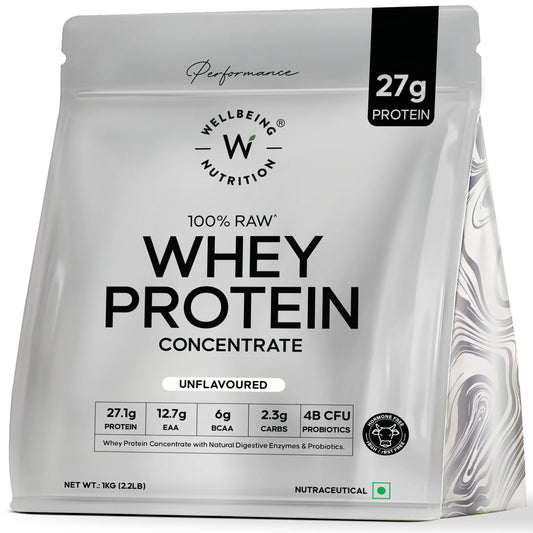Wellbeing Nutrition Raw Whey Protein | 27g Protein & Probiotics