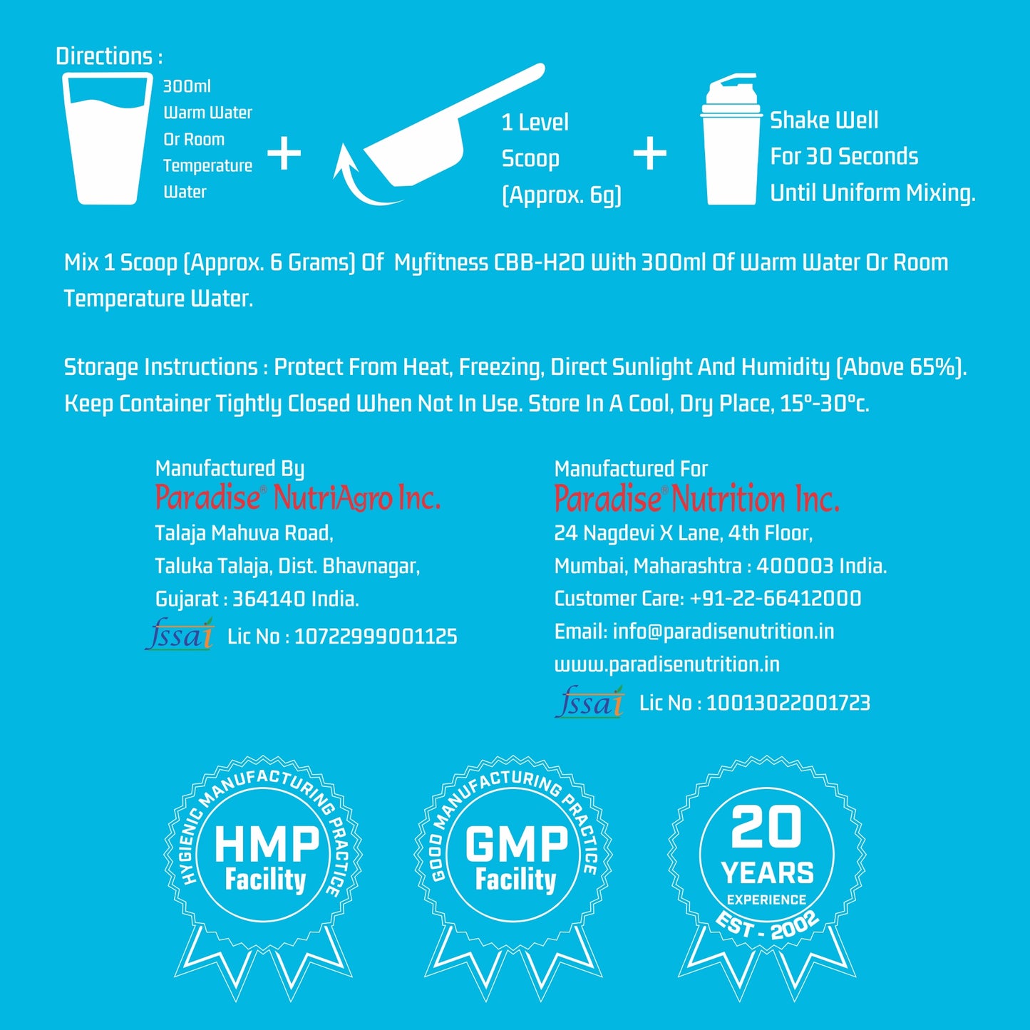 Myfitness CBB-H2O – Creatine, Beta Alanine & Betaine