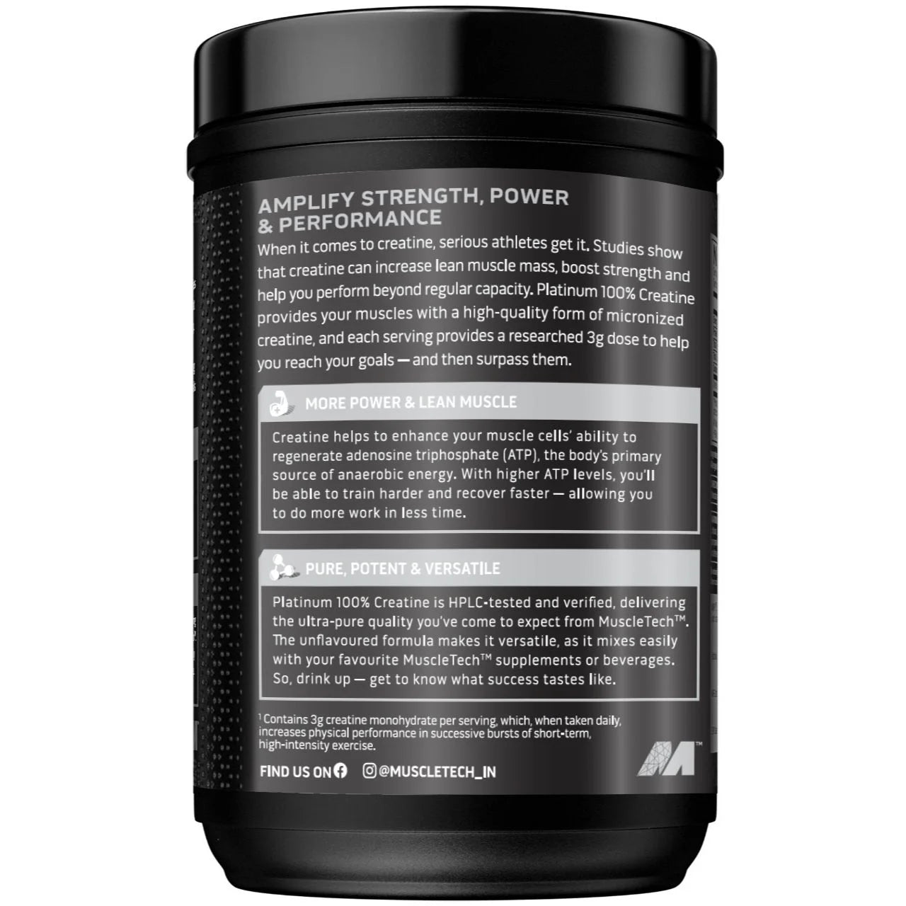 MuscleTech Platinum 100% Creatine | Pure Strength Boost